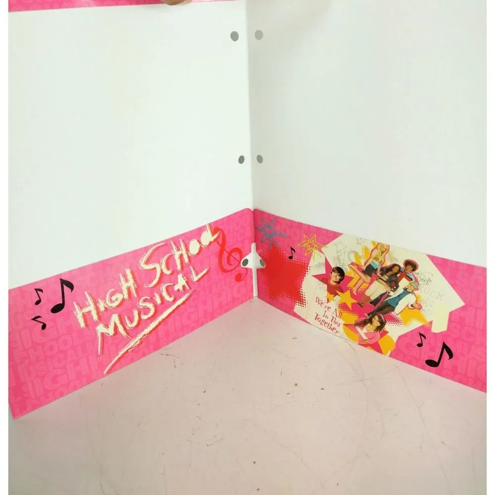 Disney HSM High School Musical Three 3 Ring Binder Folders Troy Bolton Zac Efron